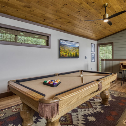 Thing To Do Gatlinburg and Pigeon Forge Cabin Rentals with a Pool Table