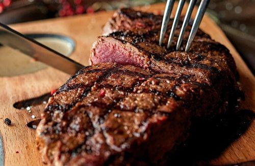 Juicy steak grilled to perfection at The Peddler Steakhouse in Gatlinburg, Tennessee